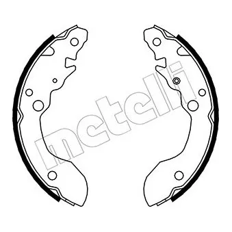 METELLI 53-0402 - Jeu de mâchoires de frein