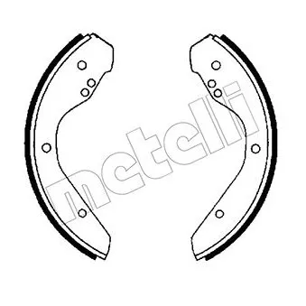Jeu de mâchoires de frein METELLI 53-0460