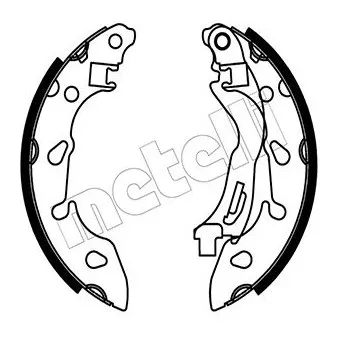 Jeu de mâchoires de frein METELLI OEM BS512200AA