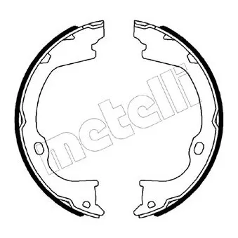 Jeu de mâchoires de frein, frein de stationnement METELLI OEM 4560176AA