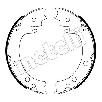 Jeu de mâchoires de frein, frein de stationnement METELLI OEM 5460077K00