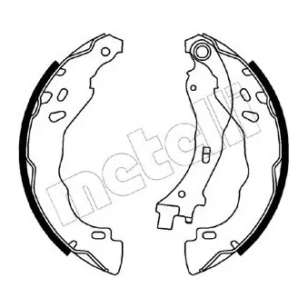 Jeu de mâchoires de frein METELLI OEM 4241P1