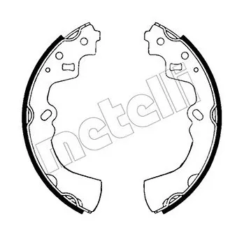 METELLI 53-0578 - Jeu de mâchoires de frein