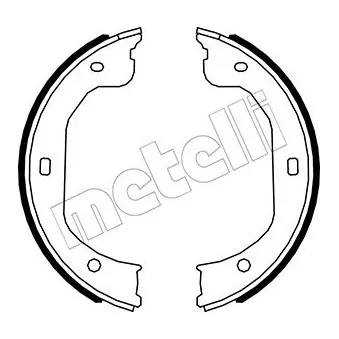 METELLI 53-0587 - Jeu de mâchoires de frein, frein de stationnement