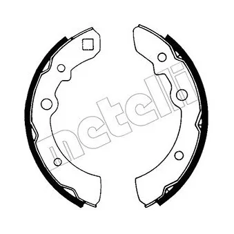 METELLI 53-0603 - Jeu de mâchoires de frein
