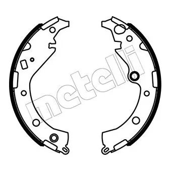 METELLI 53-0643 - Jeu de mâchoires de frein