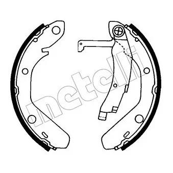 METELLI 53-0651 - Jeu de mâchoires de frein