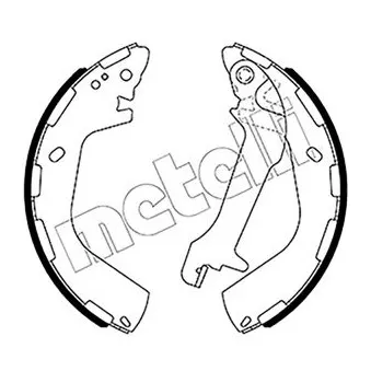 METELLI 53-0655 - Jeu de mâchoires de frein