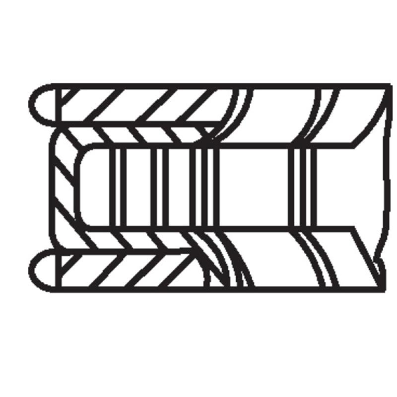 Jeu de segments de pistons MAHLE 001 06 N1 - Visuel 2