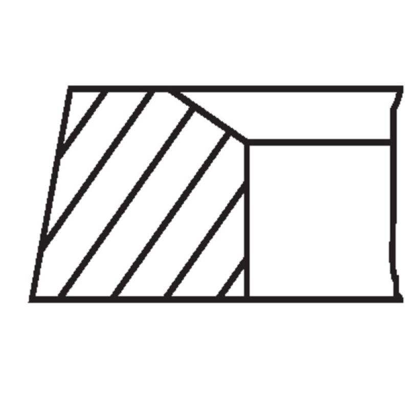 Jeu de segments de pistons MAHLE 001 36 N4 - Visuel 1