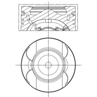 Piston MAHLE 001 PI 00133 002 pour CITROEN CX E 220 CDI - 163cv