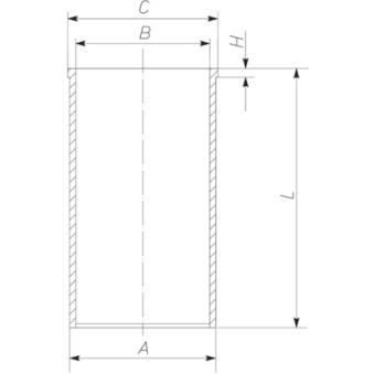 Chemise de cylindre MAHLE [001 WV 04 00]