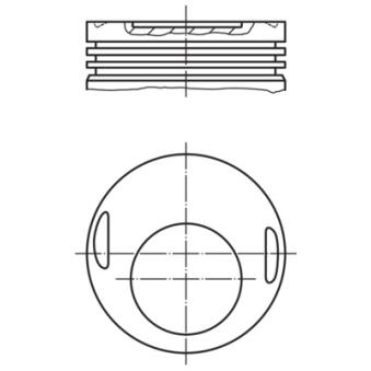 Piston MAHLE OEM 1020304517 Piston MAHLE OEM 1020304517