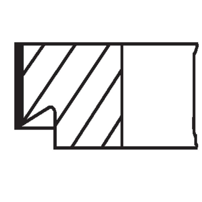 Jeu de segments de pistons MAHLE 013 17 N2 - Visuel 1