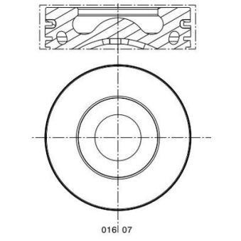 Piston MAHLE 016 07 10