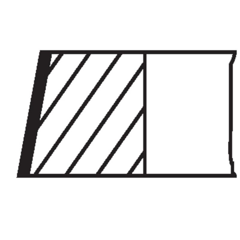 Jeu de segments de pistons MAHLE 021 75 N0 - Visuel 1