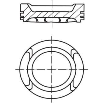 Piston MAHLE 021 PI 00116 002 pour OPEL MOVANO 2.3 CDTI - 110cv