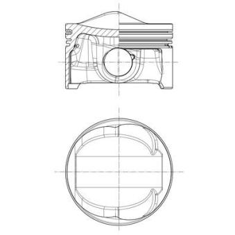 Piston MAHLE 028 PI 00124 000 pour AUDI Q7 3.0 TFSI - 333cv
