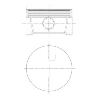Piston MAHLE 028 PI 00126 002 pour VOLKSWAGEN CADDY 2.0 EcoFuel - 109cv Piston MAHLE 028 PI 00126 002 pour VOLKSWAGEN CADDY 2.0 EcoFuel - 109cv