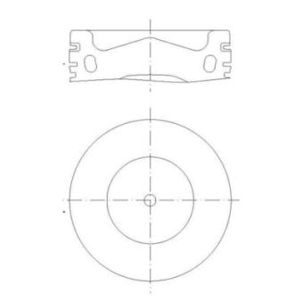 Piston MAHLE 028 PI 00158 000 pour VOLKSWAGEN SCIROCCO 2.0 TDI - 184cv