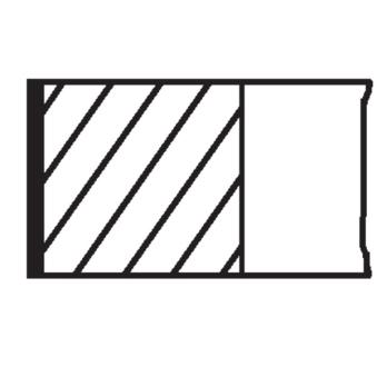 Jeu de segments de pistons MAHLE 030 74 N1