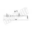 METELLI SU.348 - Contact d'avertissement, usure des plaquettes de frein