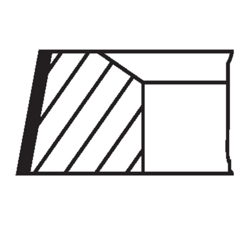 Jeu de segments de pistons MAHLE 039 06 N0 - Visuel 1