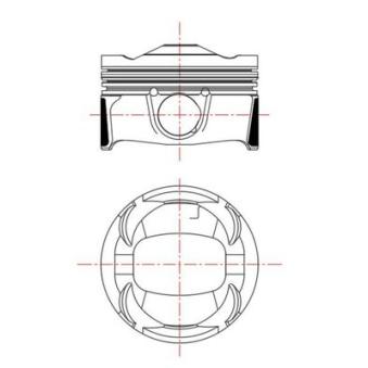 Piston MAHLE 039 PI 00135 002 pour HYUNDAI I20 1.2 - 110cv