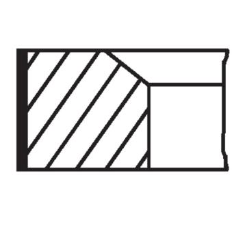 Jeu de segments de pistons MAHLE 039 RS 00114 0N2
