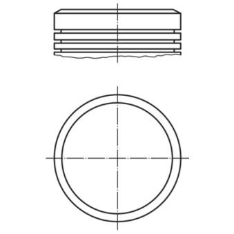 Piston MAHLE 040 04 00 pour CITROEN BERLINGO 1.6 16V - 110cv