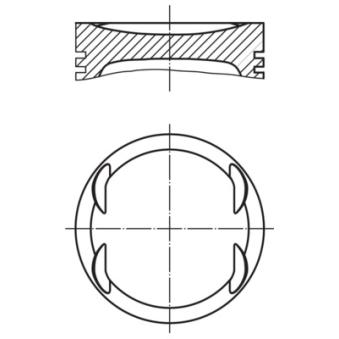 Piston MAHLE 040 20 01 Piston MAHLE 040 20 01