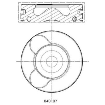 Piston MAHLE 040 37 00 pour VOLVO S40 2.0 D - 136cv