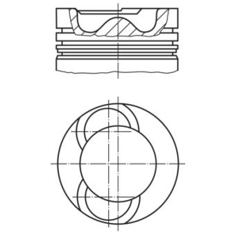 Piston MAHLE OEM 358125 Piston MAHLE OEM 358125