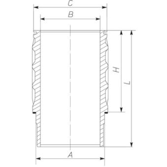 Chemise de cylindre MAHLE OEM 1777079