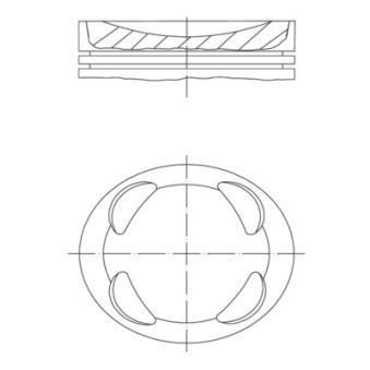 Piston MAHLE 081 PI 00104 000 pour MINI MINI Cooper - 122cv