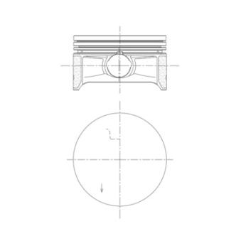 Piston MAHLE 081 PI 00122 000 pour KIA PRO CEED Cooper - 116cv