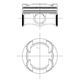 Piston MAHLE 081 PI 00130 002 pour AUDI 100 Cooper S - 178cv