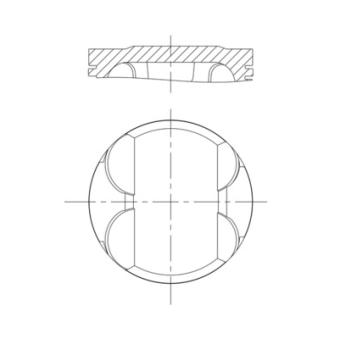 Piston MAHLE 082 PI 00100 001 Piston MAHLE 082 PI 00100 001