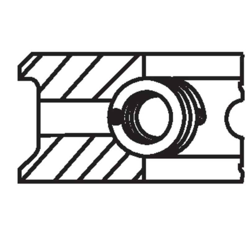 Jeu de segments de pistons MAHLE 083 26 N1 - Visuel 2