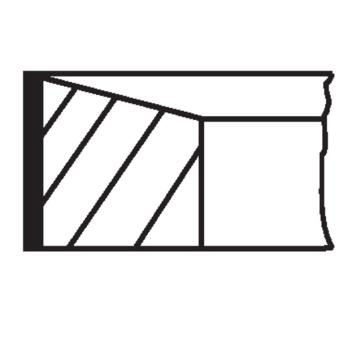 Jeu de segments de pistons MAHLE [607 35 N0]