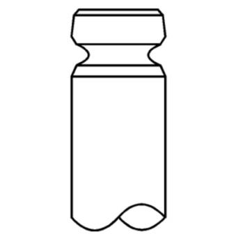 Soupape d'admission MAHLE 631 VE 30816 100