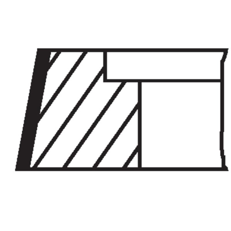 Jeu de segments de pistons MAHLE 640 57 N0 - Visuel 1