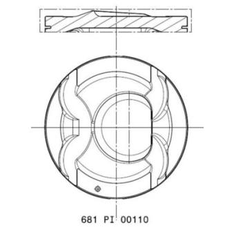Piston MAHLE [681 PI 00110 000]