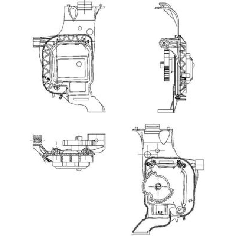 Élément d'ajustage, clapet de mélange MAHLE AA 17 000P - Visuel 1