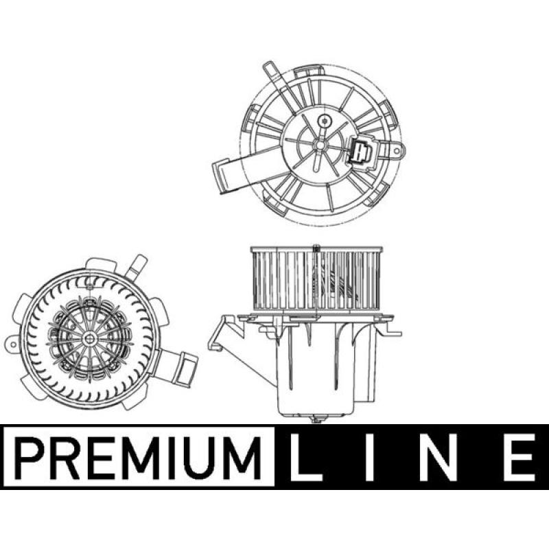 Pulseur d'air habitacle MAHLE AB 132 000P - Visuel 1