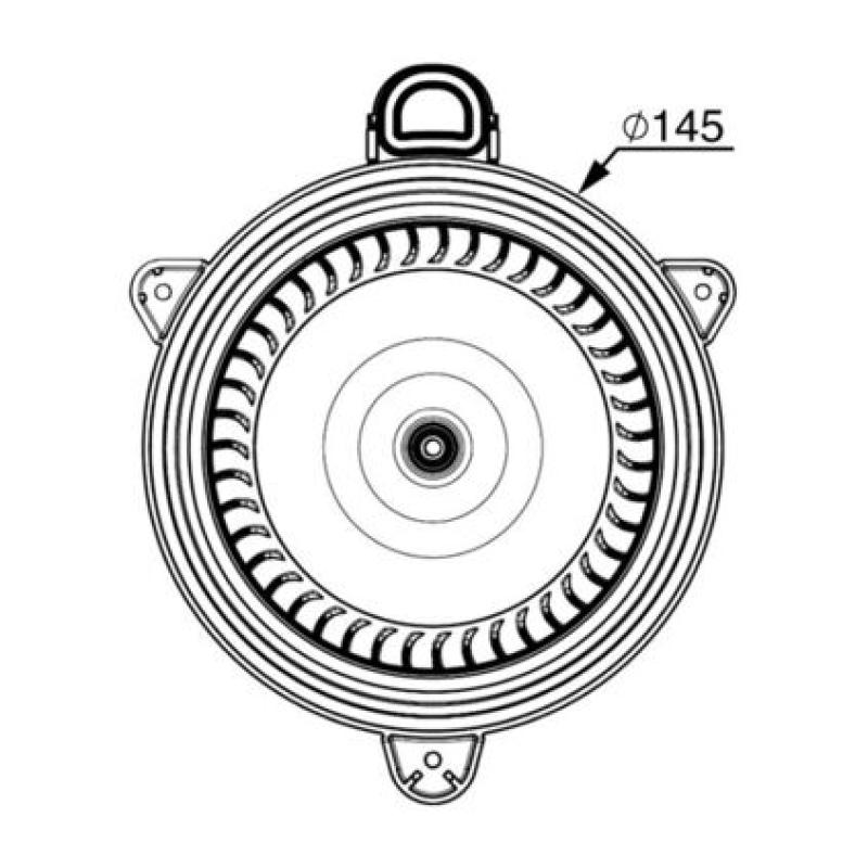 Pulseur d'air habitacle MAHLE AB 267 000P - Visuel 1