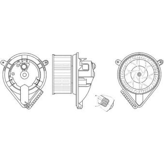 Pulseur d'air habitacle MAHLE AB 272 000S pour MERCEDES-BENZ VITO 112 CDI 2.2 - 122cv