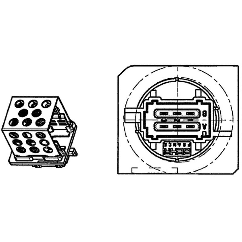 Résistance, pulseur d'air habitacle MAHLE ABR 91 000P - Visuel 2