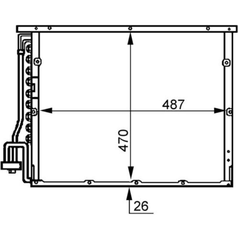 Condenseur, climatisation MAHLE AC 179 000S - Visuel 1