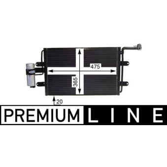 Condenseur, climatisation MAHLE AC 180 000P